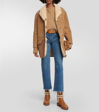 Christian Louboutin CL Chelsea shearling-trimmed ankle boots