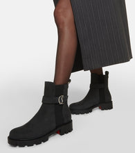 Christian Louboutin CL Chelsea suede ankle boots