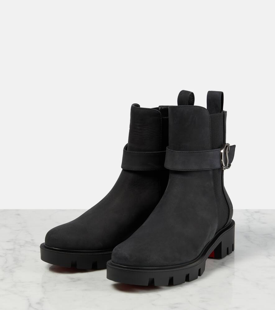 Christian Louboutin CL Chelsea suede ankle boots