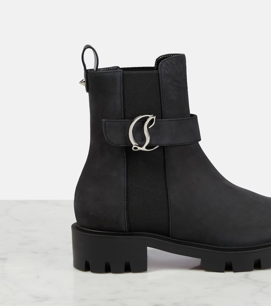 Christian Louboutin CL Chelsea suede ankle boots