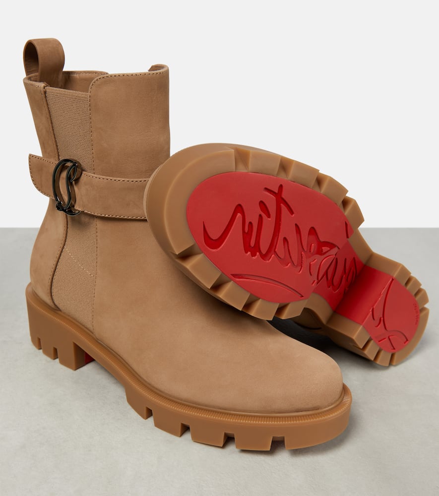 Christian Louboutin CL Chelsea suede ankle boots