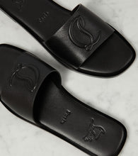 Christian Louboutin CL Mule embossed leather sandals
