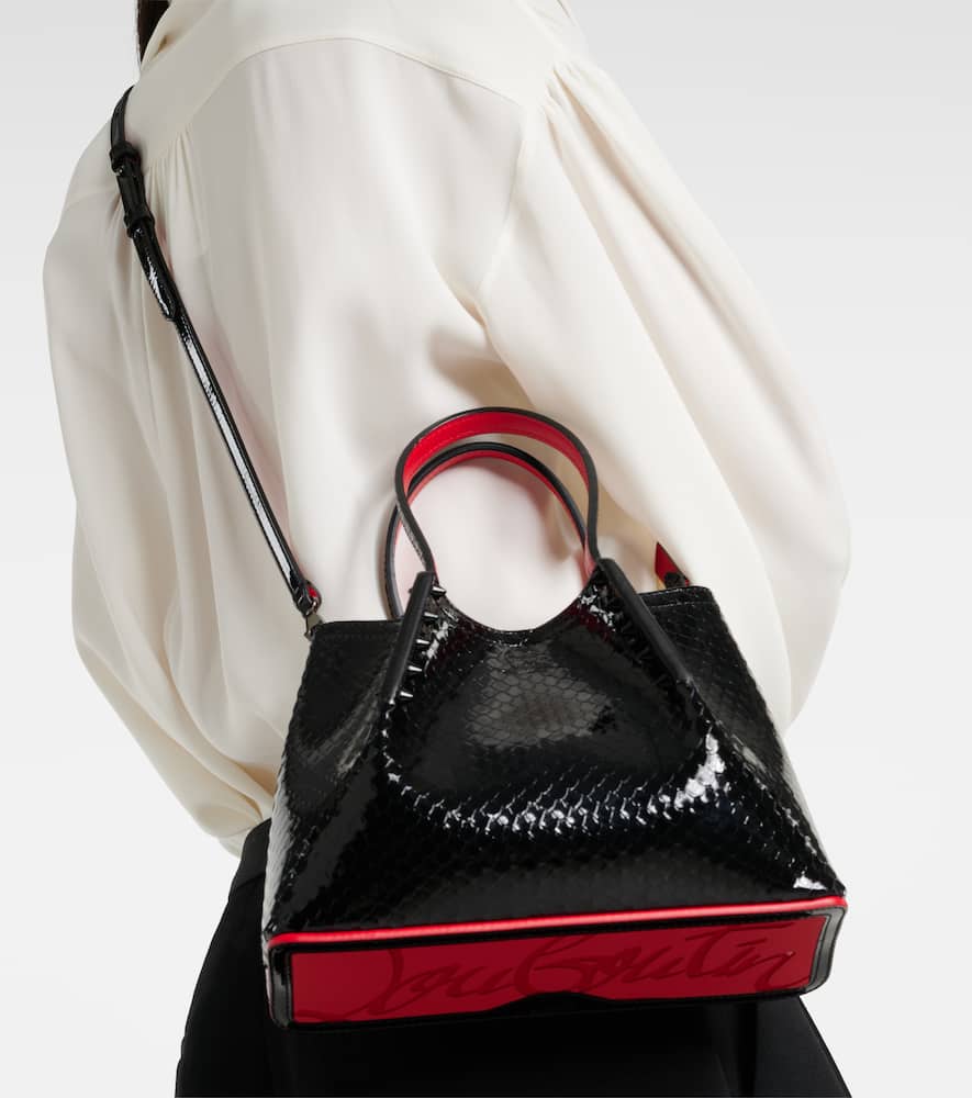 Christian Louboutin Cabarock Mini patent leather tote bag