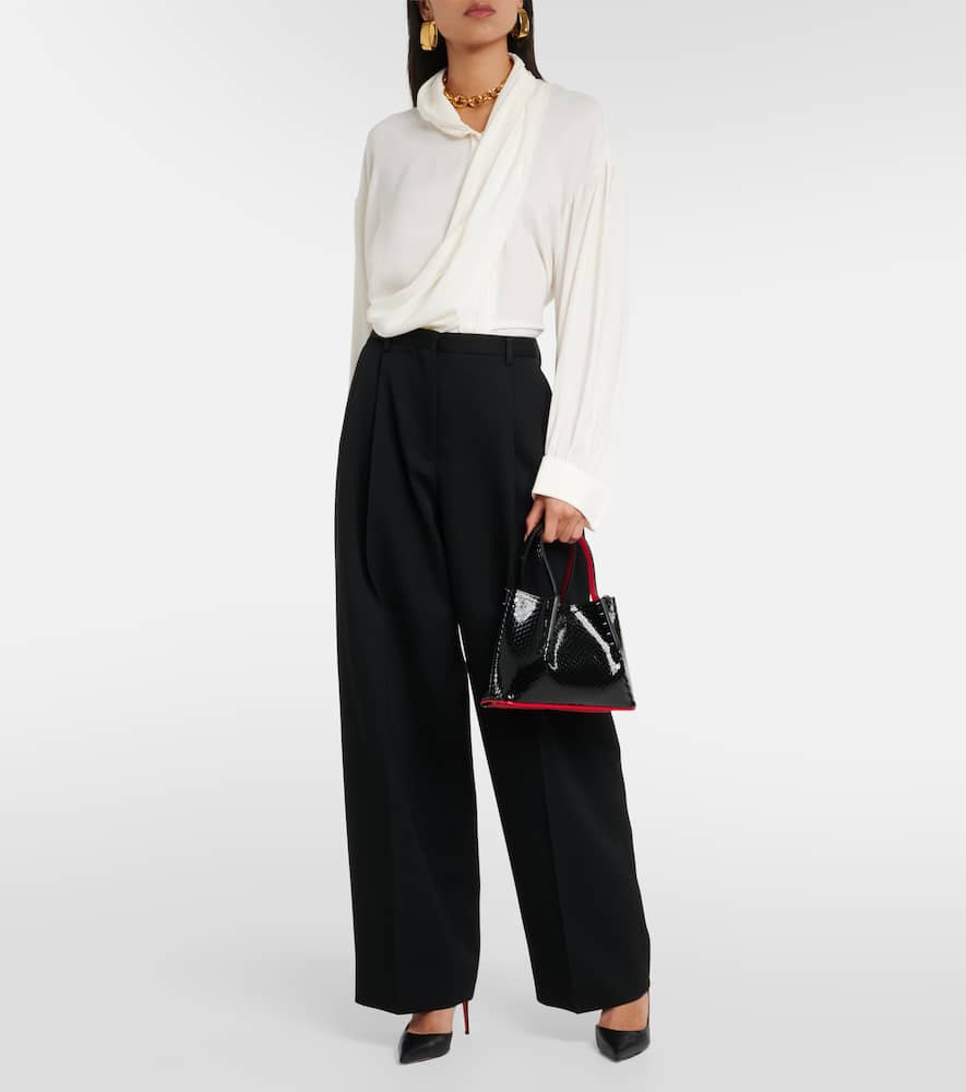 Christian Louboutin Cabarock Mini patent leather tote bag