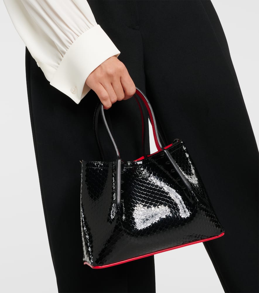 Christian Louboutin Cabarock Mini patent leather tote bag
