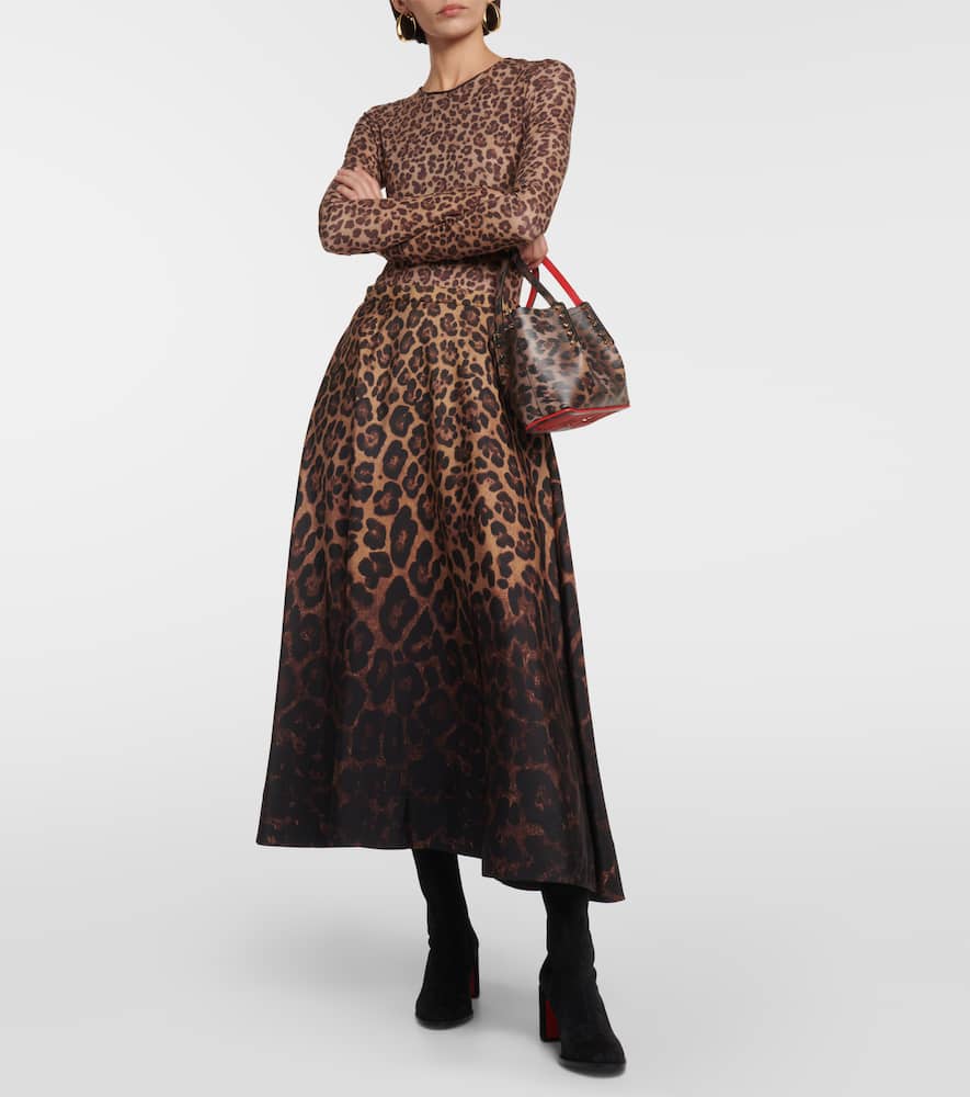Christian Louboutin Cabarock Small leopard-print tote