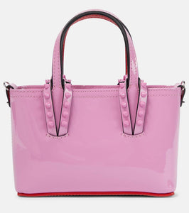 Christian Louboutin Cabata Nano patent leather tote bag. Shop Christian Louboutin Tote Bags for women now.