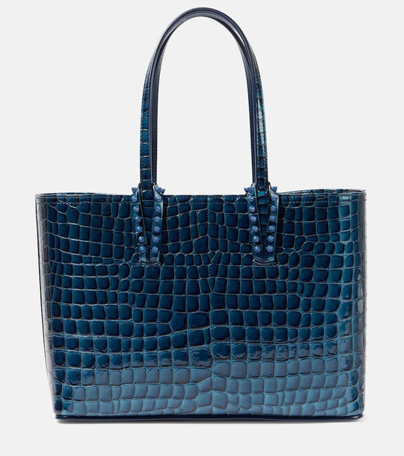 Christian Louboutin Cabata Small leather tote bag. Shop Christian Louboutin Tote Bags for women now.