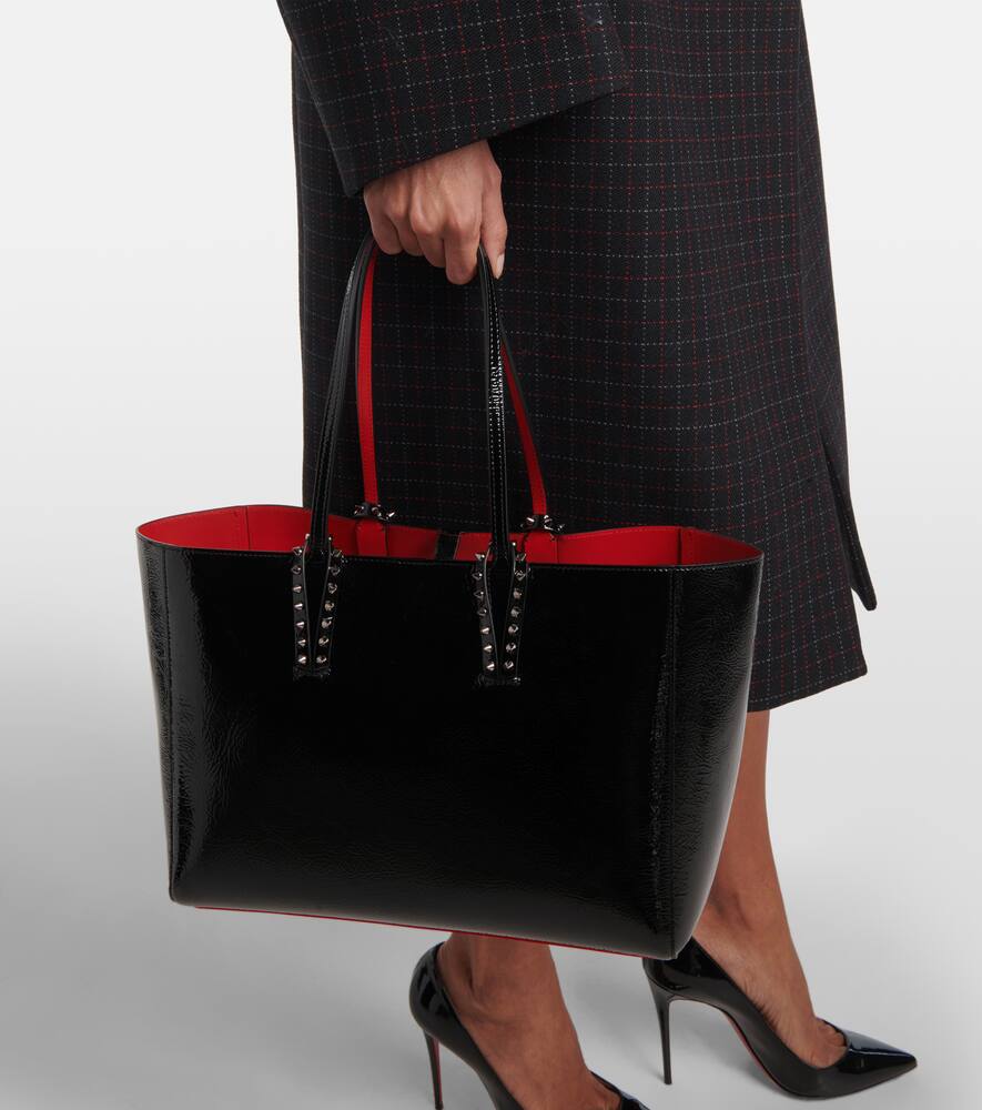 Christian Louboutin Cabata Small patent leather tote bag