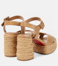 Christian Louboutin Calakala 70 leather espadrille sandals