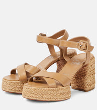 Christian Louboutin Calakala 70 leather espadrille sandals