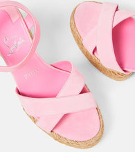 Christian Louboutin Calakala 70 suede espadrille sandals