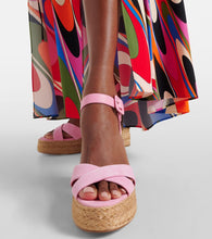 Christian Louboutin Calakala 70 suede espadrille sandals