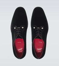 Christian Louboutin Chambeliss velvet Derby shoes