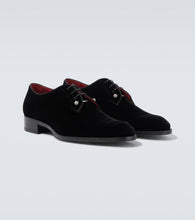 Christian Louboutin Chambeliss velvet Derby shoes