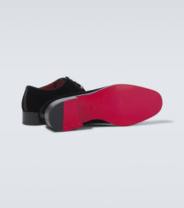 Christian Louboutin Chambeliss velvet Derby shoes