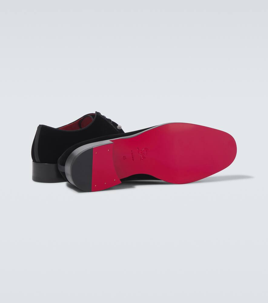 Christian Louboutin Chambeliss velvet Derby shoes