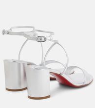 Christian Louboutin Choca Girl 70 metallic leather sandals