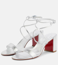 Christian Louboutin Choca Girl 70 metallic leather sandals