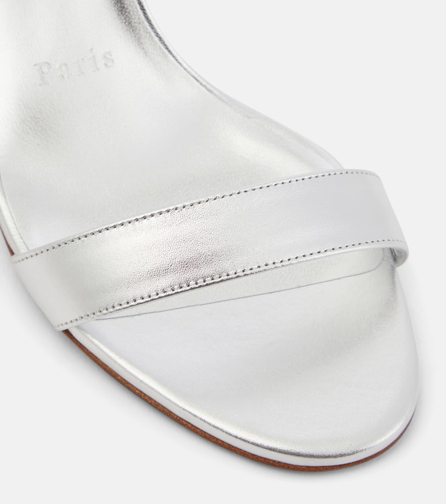 Christian Louboutin Choca Girl 70 metallic leather sandals