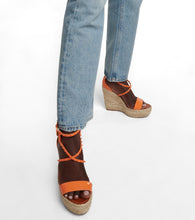 Christian Louboutin Chocazeppa 120 embellished wedge sandals
