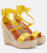 Christian Louboutin Chocazeppa Spikes 120 espadrille wedges - Christian Louboutin Chocazeppa Spikes 120 坡跟草编鞋