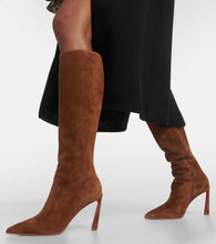 Christian Louboutin Condora Botta 85 suede knee-high boots