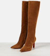 Christian Louboutin Condora Botta 85 suede knee-high boots