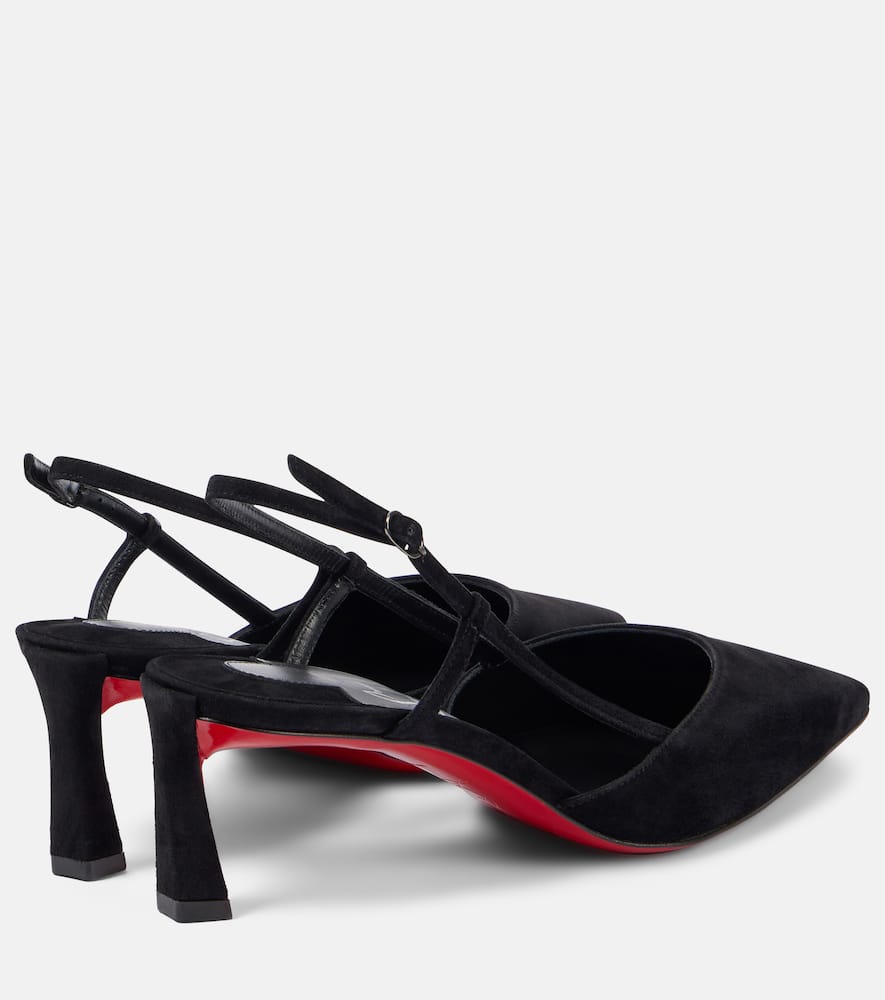 Christian Louboutin Condoroline 55 suede slingback pumps