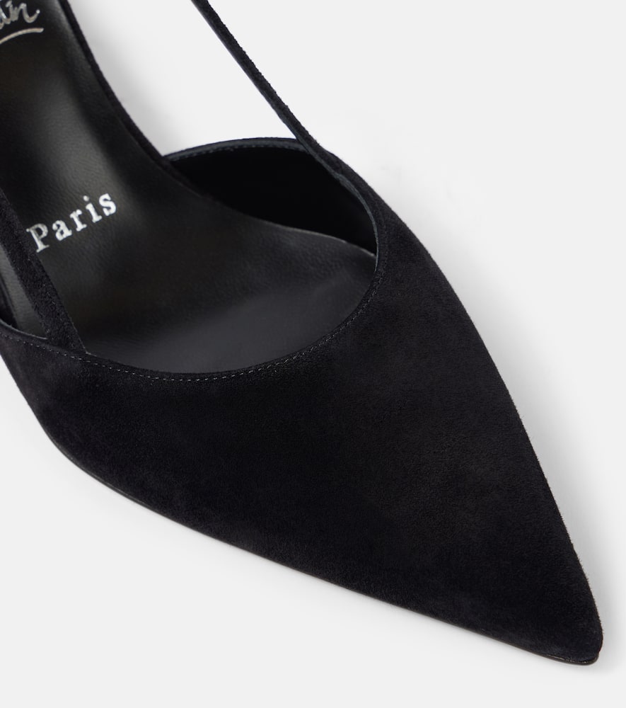 Christian Louboutin Condoroline 55 suede slingback pumps