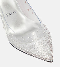 Christian Louboutin Degrastrass 85 embellished PVC pumps