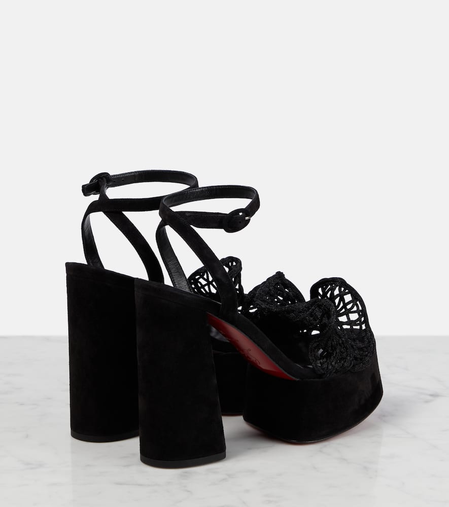 Christian Louboutin Deia Frou Alta macram√É¬© sandals