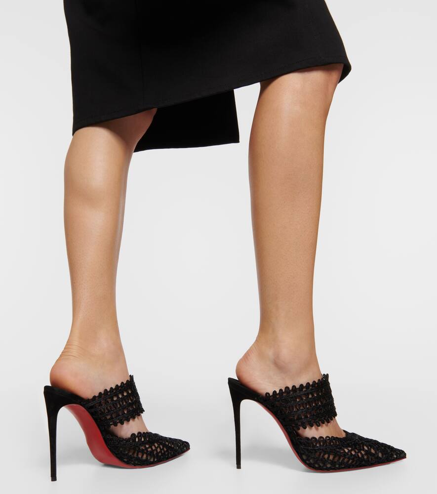 Christian Louboutin Deia macram√É¬© mules