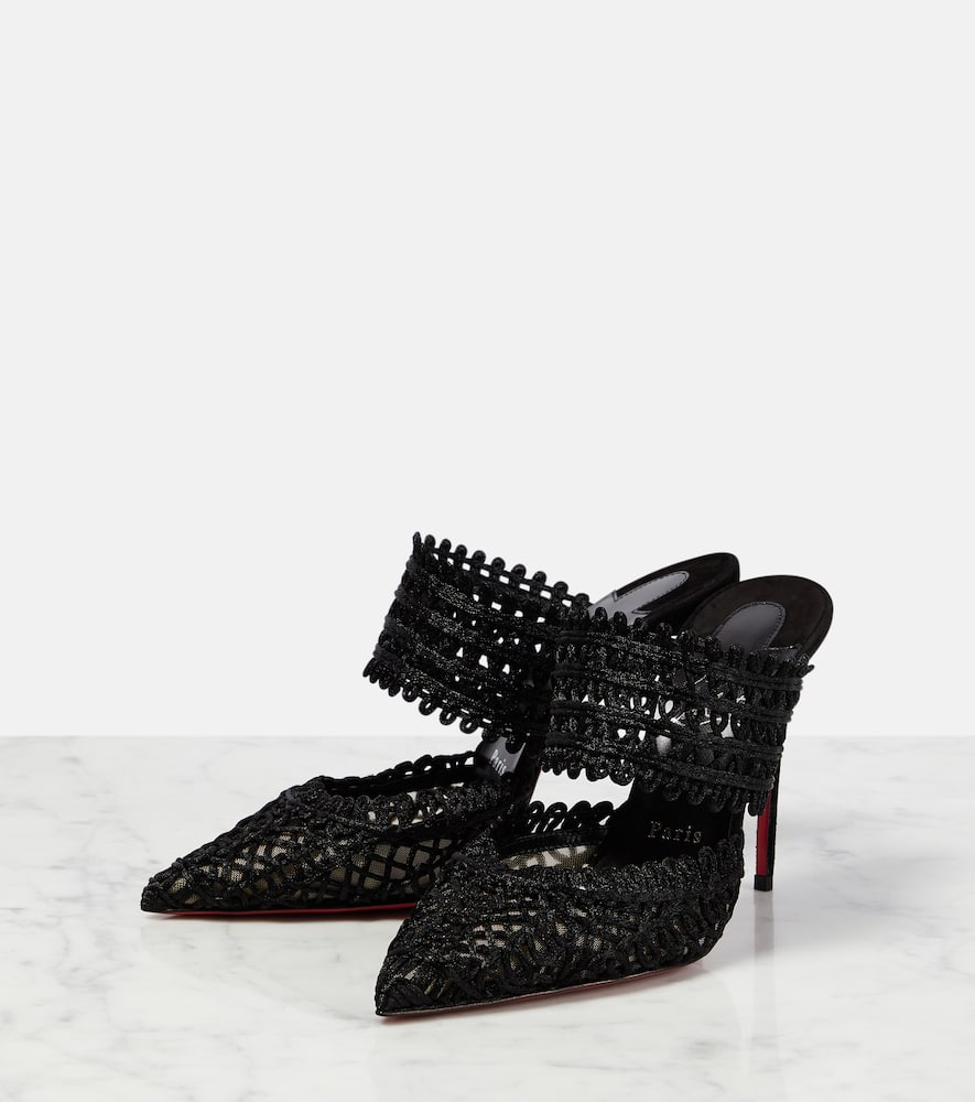 Christian Louboutin Deia macram√É¬© mules
