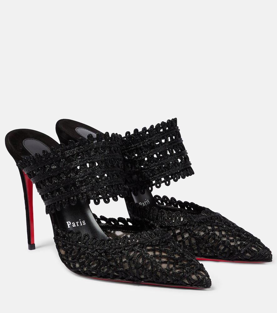 Christian Louboutin Deia macram√É¬© mules