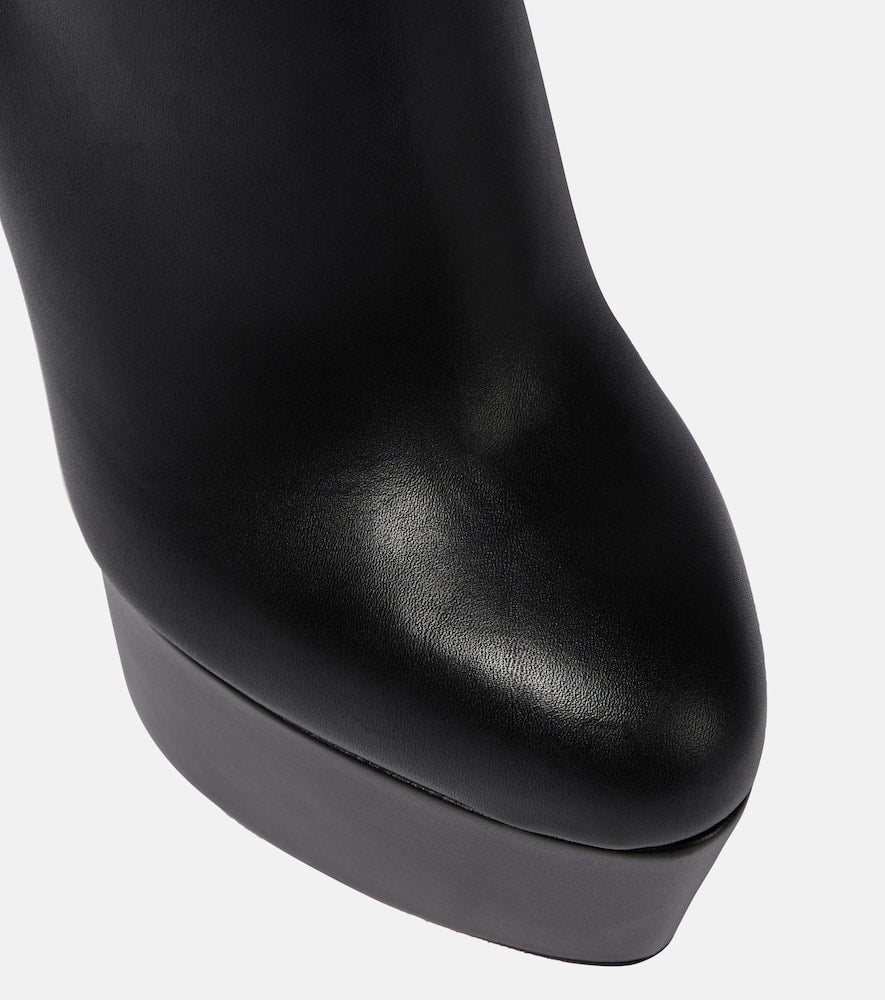 Christian Louboutin Dolly Booty Alta 160 leather platform boots