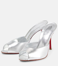 Christian Louboutin Dolly metallic leather mules