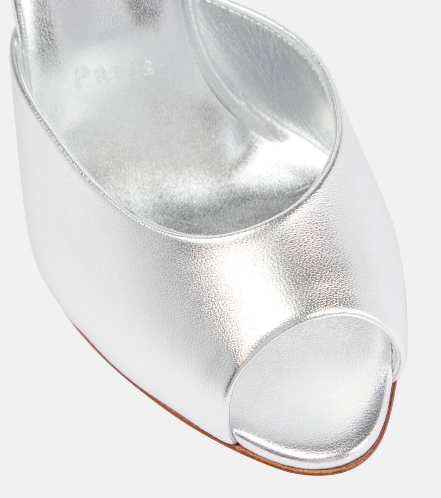 Christian Louboutin Dolly metallic leather mules