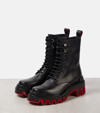 Christian Louboutin Dune Trott Alta leather combat boots