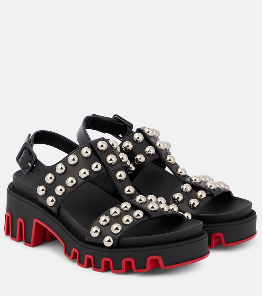 Christian Louboutin Duniclou studded leather sandals - Christian Louboutin Duniclou 铆钉皮凉鞋
