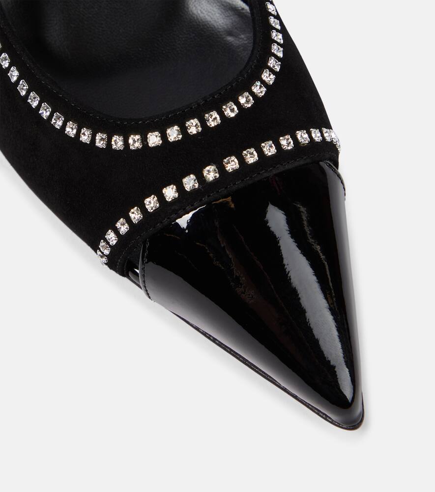 Christian Louboutin Duvette Strass 70 patent leather pumps