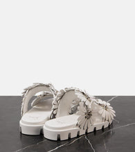 Christian Louboutin Flora Cool suede and leather slides