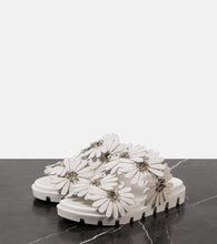 Christian Louboutin Flora Cool suede and leather slides