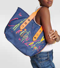 Christian Louboutin Frangibus Medium printed denim tote bag