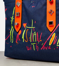 Christian Louboutin Frangibus Medium printed denim tote bag