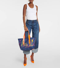 Christian Louboutin Frangibus Medium printed denim tote bag