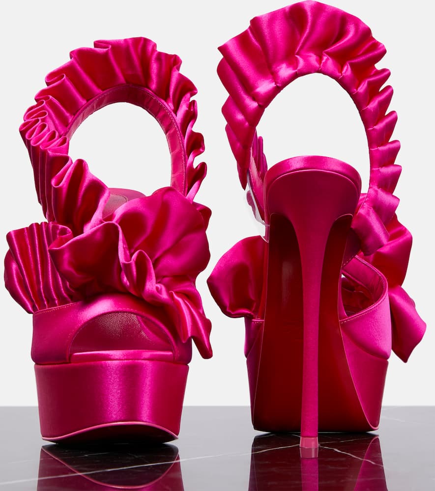 Christian Louboutin Froufrou Alta 150 satin sandals