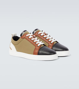 Christian Louboutin Fun Louis Junior leather and canvas sneakers