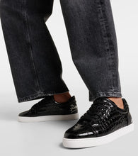 Christian Louboutin Fun Vieira croc-effect leather sneakers