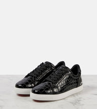 Christian Louboutin Fun Vieira croc-effect leather sneakers